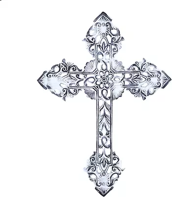 Castleore Large Size Easy Wall Hanging Home Decor Religious Holy Cross White • $21.84