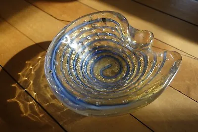 Murano (?) Swirl Art Glass Ashtray • $40