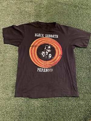 Vtg Black Sabbath “PARANOID” Shirt Cut Tag Size Medium • $34.99