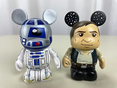 Disney Vinylmation 3  Star Wars Series 1 R2-D2 Droid 2010 + Han Solo 2012 Set  • $17.99