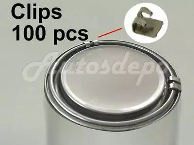 Pint / Quart Paint Can Lid Clips Retainer Lock Safety Shipping Metal 100 Pcs • $22.29