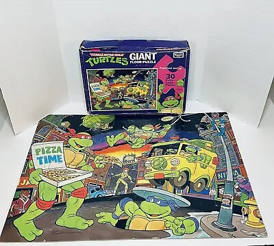 Vintage Open Box TMNT Teenage Mutant Ninja Turtles Puzzle 1990 RoseArt • $13.99