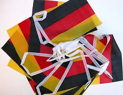 German Germany Deutsch Fabric Bunting 5.5m 20 Flags - SALE BARGAIN - Free Post • £3.25