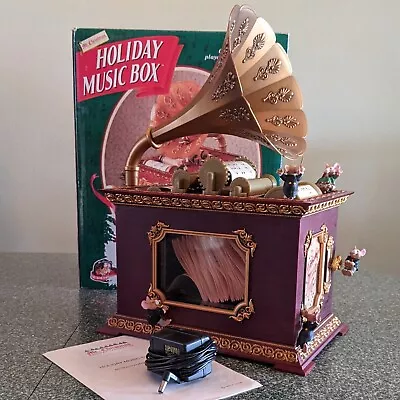 Mr. Christmas Holiday Phonograph Music Box 1996 In Box Working 15 Songs VIDEO • $109