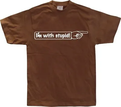 Hybris I'm With Stupid! Brown • £26.01