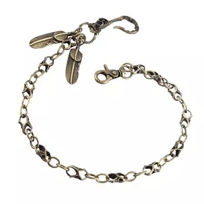 £12.30 • Buy Mens Biker Trucker Heavy Skull Long Metal Keychain Key Jean Wallet Chain 24 