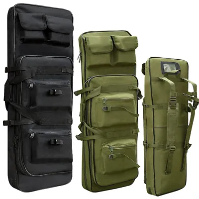47 Inch Tactical Rifle Bag Fishing Hunting Padded Case For Air Rifle Gun Bag UK • £17.99