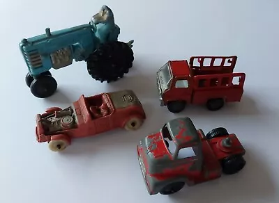 Vintage Toy Lot Of 4: Marx Truck Auburn Tractor Austin Car Tootsie Toy Truck • $32.50