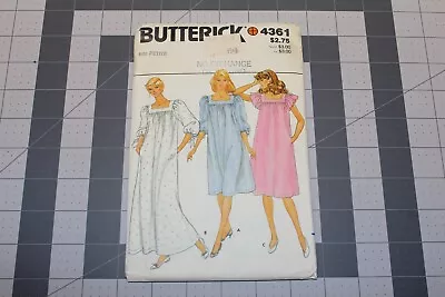Butterick 4361 Loungewear Nightgown MuuMuu House Dress Pattern Size 6 Uncut • $9.99
