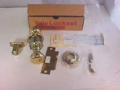 Yale Door Knob LF5301 380BN Polished Gold No Lock Hardware Included NEW • $5