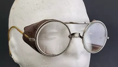 $29.99 • Buy Vintage Wilson Motorcycle Driving Safety Glasses Steampunk