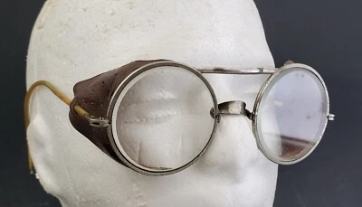$29.99 • Buy Vintage Wilson Motorcycle Driving Safety Glasses Steampunk