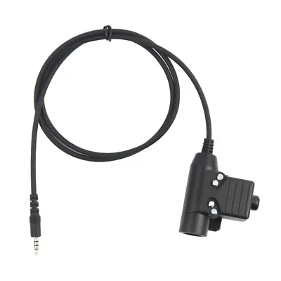 Earpiece 3.5mm PTT Adapter Cable Push To Talk Plug For Adapter U94 • £14.08