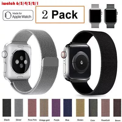 $12.99 • Buy Magnetic Milanese Loop Wristwatch Strap For Apple Watch Series 8 7 SE 6 49 45mm