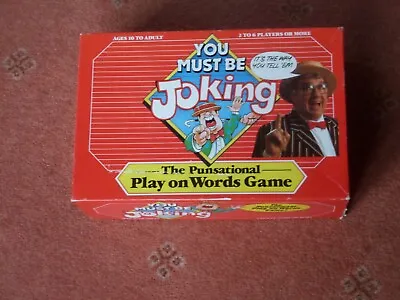 You Must Be Joking Board Game By Gt Action 1987 Vgc • £10