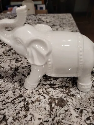 White Elephant Ceramic Table Lamp • $18