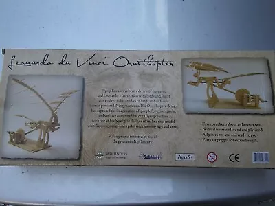 Leonardo Da Vinci Ornithopter: Pathfinders Wood Construction Model Kit Age 9+ • $25