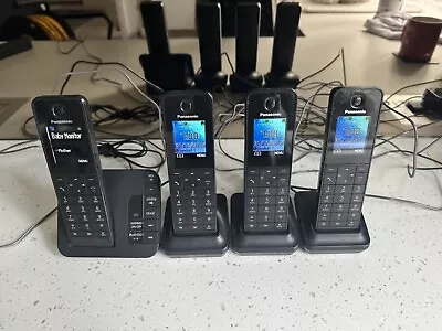 Panasonic KX-TGH220E Cordless Phone With Answering System Inc 3 X PNLC1054 Phone • £17.99