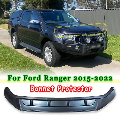 Glossy Black Bonnet Protector For Ford Ranger Wildtrak XLT XL 2015-2022 PX2 MK3 • $82.99