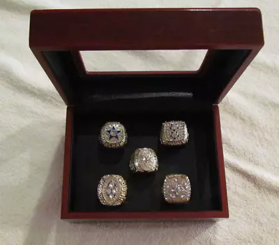 Dallas Cowboys Super Bowl 5 Ring Set With Display Box • $120