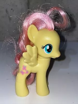 2010 Hasbro My Little Pony FLUTTERSHY MLP G4 Brushable 3  Figure Yellow Pink • $7