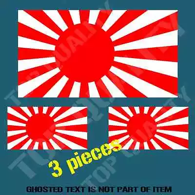 Japan Old Flag Rising Sun Decal Sticker Jdm Rally Drift Old School Decl Stickers • $5.50