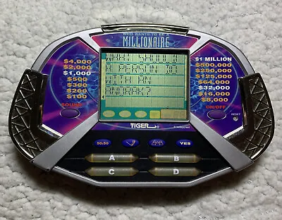 £14.80 • Buy 2000 Tiger Electronics Valleycrest Who Wants To Be A Millionaire Handheld Game 
