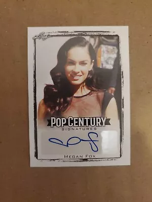 Megan Fox 2017 Leaf Pop Century Signatures BA-MF1 Autograph Card Transformers A • $90