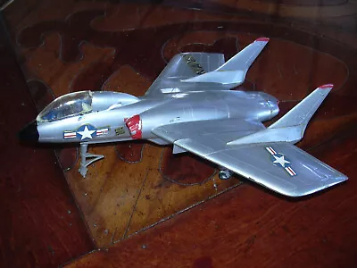 Vintage Built Model Plane US Navy F7U-3 Vaught CUTLAS 124580 Jet • $5.50