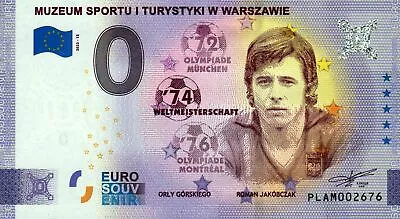 Zero Euro Bill - 0 Euro - Poland - Muzeum Sportu - Gorskiego Jakobczak 2022-12 • £6.72