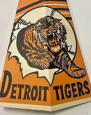 Rare Vintage Detroit Tigers Bullhorn Megaphone Cardboard 1950s - 1960s MLB • $55