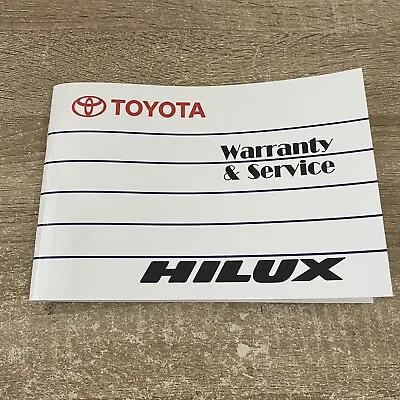 $62 • Buy New Blank Toyota Hilux Service Log Book Booklet