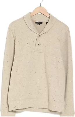 Vince Double-Knit Shawl-Collar Henley Men’s Large CLEARANCE MSRP $245 NWT • $69.99