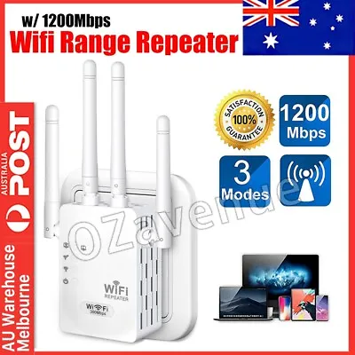 Dual Band Wifi Range Extender Telstra Max 1200Mbps • $21.95