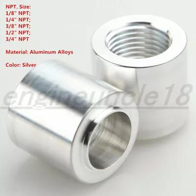 1/8  1/4  3/8  1/2  3/4 NPT Female Aluminum Weld On Bung Fitting Sensor Adapter • $4.50