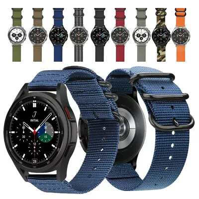 Watch Band For Samsung Galaxy Watch 4 Classic 46mm 42mm Military Nylon Strap • $9.99