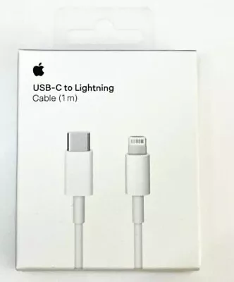 GENUINE ORIGINAL Apple IPhone 14 13 12 11 Charger Type C To Lightning Cable - 1M • £5.99