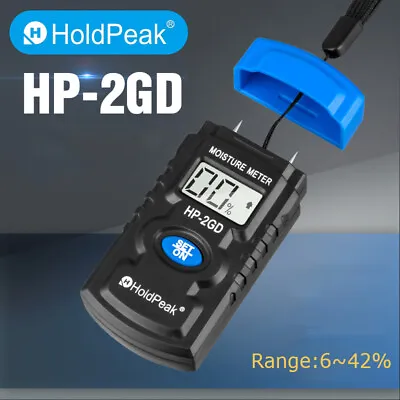 Digital LCD Wood Moisture Meter Detector Tester Humidity 6~42% Hygrometer Test • $12.49