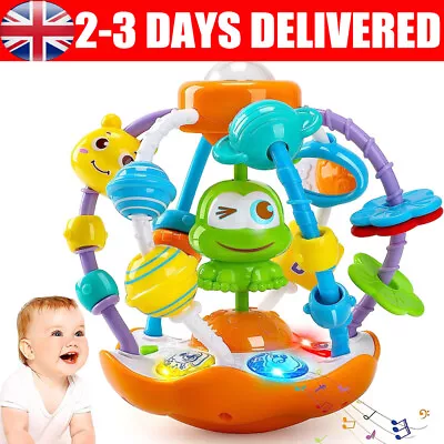 Frog Hand Catch Ball Baby Hand Rattle Puzzle Early Education Toy With Sounds UK • £9.90