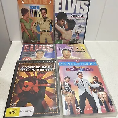 Elvis Presley DVD Movies Big Lot X6 - Dvd Bundle - Fast Post Reg 4 • $15
