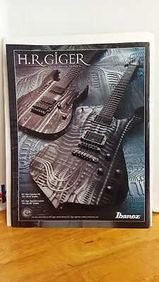 Hr Giger Alien Ibanez Guitar Original 2006 Print Ad 11 X 8.5 C3. • $7.96