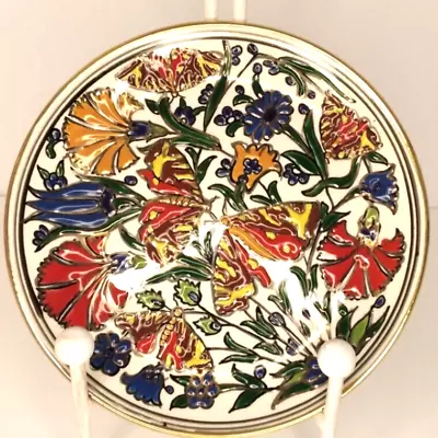 Manouskis Keramik Lindos Rodos Greece Asgourou Ceramica Butterfly 7 In Plate • $24.99