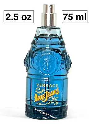 Versace Blue Jeans 2.5 Oz 75 Ml Eau De Toilette Spray New Unboxed For Men • $19.99