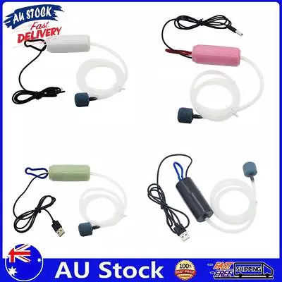 AU Silent Aquarium Air Pump Fish Tank Mini Air Compressor Oxygen Pumping Aerator • $9.83