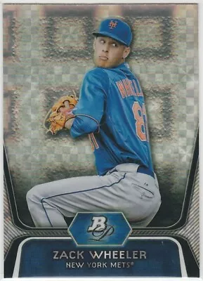 2012 Bowman Platinum Prospect Chrome #BPP48 Zack Wheeler XFractor Mets Phillies  • $9.99