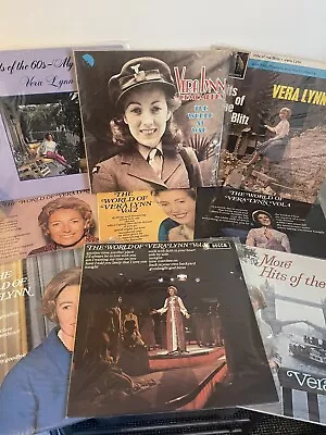 9 Vintage VERA LYNN Vinyl 12” Records - Hits Of The Blitz - The World Of - Rare • $70.71