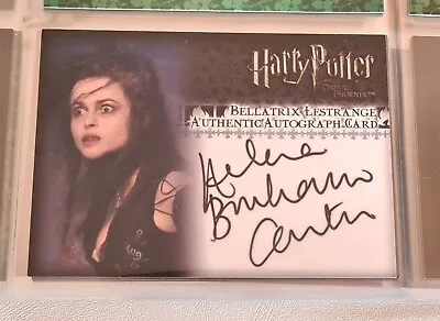 Harry Potter ArtBox Bellatrix Lestrange Autograph Card Helena Bonham Carter • $1750