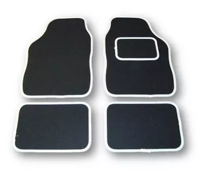 MAZDA PREMACY (1999 - 2004) UNIVERSAL Car Floor Mats Black & White Trim • $12.42