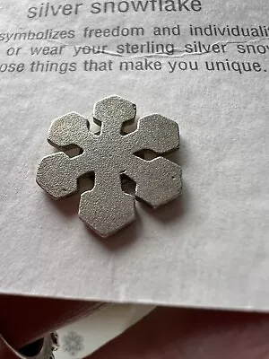 Silver Tales From The Earth Snowflake Pin In Pillow Pack • £8