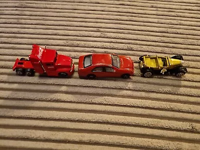 3 Die Cast Cars. Coke Cola Lorry. • £3